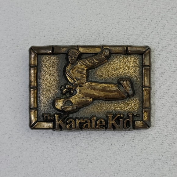 Vtg The Karate Kid Metal Belt Buckle - Picture 12 of 12